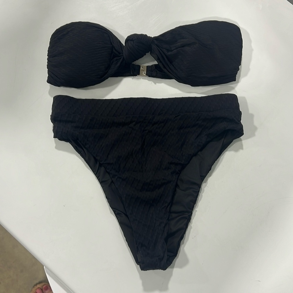 Black Strapless Bikini